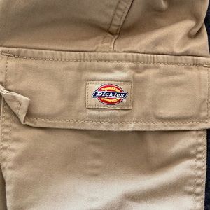 Dickies Women's High Rise Fit Cargo Jogger Pants, 25R, khaki